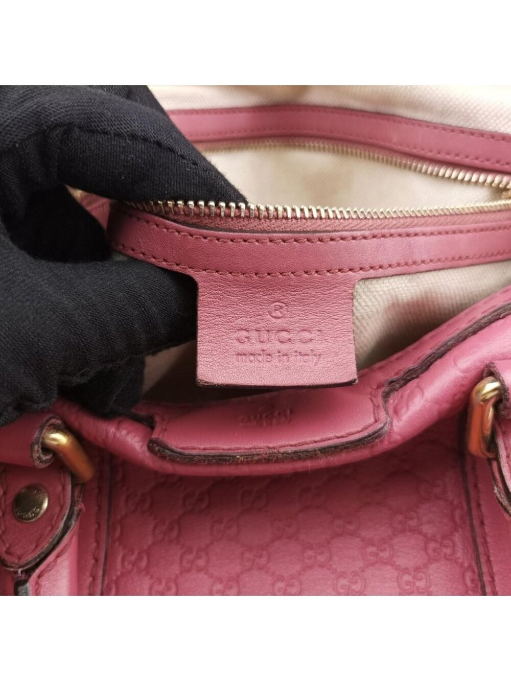 Gucci Sherry Line Pink Leather - Picture 10 of 16